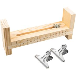 lygchii Wood Paracord Jig Bracelet Maker, Adjustable Bracelet Making Kit, U Shape Clear Scale Bracelet with 2 Clamp for Bracelets Necklaces Hangings, Onesize