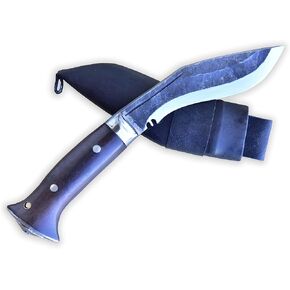 GK&CO. Kukri House Genuine Kukri/Khukuri- 5" Black (Rust Free) Blade Panawal Khukuri- Handmade Factory in Nepal.