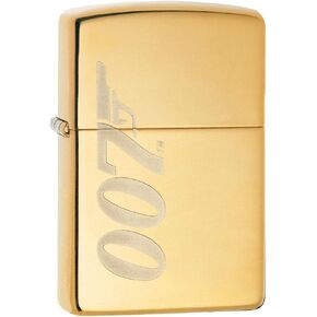Zippo Lighter: James Bond 007 Engraved - High Polish Brass 80915