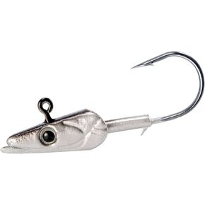 Dr.Fish 10 Pack Swimbait Jig Heads Sand Eel Jig Head Saltwater Fishing Jigs Surf Fishing Lures Flounder Striper Halibut Mackerel Bass Freshwater Black Back 1/2oz 1/4oz