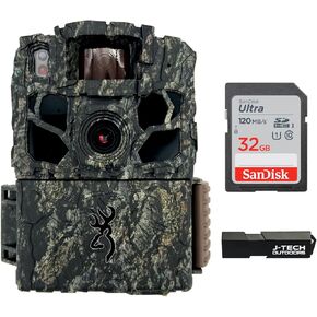 Browning Dark Ops FHDR Trail Game Camera Includes 32GB Memory Card and J-TECH Card Reader (26MP) | BTC6FHDR, Camo