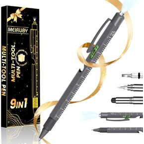 Stocking Stuffers for Adults Dad Gifts from Daughter Son Wife, 9 in 1 Multitool Pen Gifts for Him, Cool Gadgets for Men 2024, Christmas Birthday Gift for Men Dad Grandpa, Gift for Men Who Want Nothing
