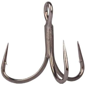 Mustad ITG76AP-TS-6-6A Tactical Bass Hooks, in-Line Triple Grip