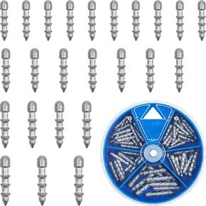 Bass Fishing Nail Weights Sinkers, 70PCS Insert Sinkers for Soft Worms Soft Lure Nail Weights Kit Fishing Weights for Wacky Rig Neko Rig
