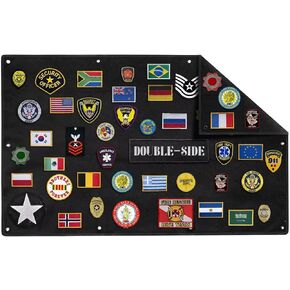 Double-Side Patch Board Tactical Patch Display Case Military Patch Holder Panel Foldable Patch Holder Panel for Military Army
