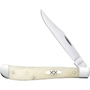 Case Cutlery CA13312: Slimline Trapper Natural Bone