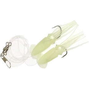Rock Cod Squid Rigs 10 Pieces Glow