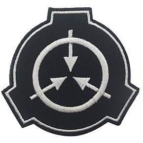 Black SCP Foundation Special Containment Procedures Foundation Logo Military Hook Loop Tactics Morale Embroidered Patch Tactical Bags and Packs