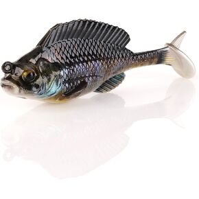 Savage Gear Structure Gill Fishing Bait, 1/2 oz, Black Gill, Realistic Contours, Colors and Movement, Durable Construction, Weedless Design, Photoprint Finish