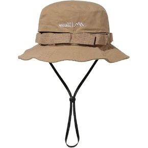 Croogo Mesh Fishing Hat Safari Sun Hats Wide Brim Sun Protection Boonie Cap Jungle Bush Bucket Hat for Outdoor Hiking Hunting