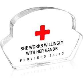 Nurse Gifts Appreciation Gifts Thank You Gifts for Men Women Nurse Medical Assistant RN Nurse Clear Acrylic Keepsake Office Table Decor Sign Idea Gift - Working the pole