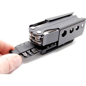 RAE Gear - Charge/TTi/Charge Plus Sheath with Bit Kit Attachment Holder Compatible with Leatherman Charge Universal Belt Size & ROTATABLE Belt Clip (Tool & BITS NOT Included)