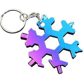 19 In 1 Incredible Tool – Easy N Genius - FEX 19-in-1 Stainless Steel Snowflakes Multi-Tool - 19-in-1 Stainless Multi-tool Father's Day Gift Christmas Present (Standard, Stainless - Silver)