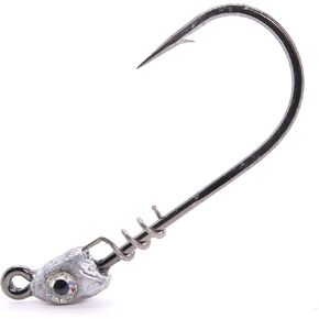 Spring Lock Jig Head, 3/16OZ, 3/0 Hook, Plain 3/0