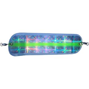 منتجات الصيد Pro-Troll ProChip 11 Fin Flasher مع Echip (أزرق منقوش مع شريط أخضر، 11 بوصة)