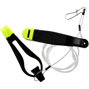 Scotty #1191 Power Grip Plus Stacker Release, 48-Inch Leader "Great for Braid" , BLACK