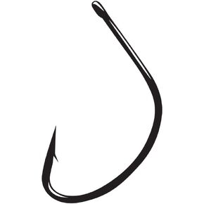 Gamakatsu Shiner Hook Straight Eye (25-Pack), NS Black, Size 4