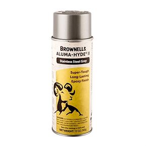 طلاء Brownells Aluma-Hyde II للأسلحة النارية القائم على الإيبوكسي (رمادي ستانلس ستيل)