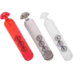 50pcs Plastic Fishing Rattle Rattlers Worm Jig Fishing Lure Insert Tube Shake Attract Fly Plastic Fishing Sound Bar(red) Fishing Supplies