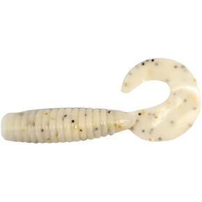 Crappie Jigs, Crappie Baits, Grub Fishing Lures, Curly Tail Worms for Bass Fishing, Crappie Fishing Gear, Soft Plastic Grubs, Curl Tail Grubs, White Swimbait