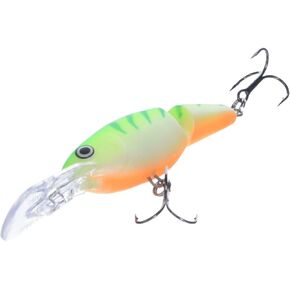 Rapala (JSR07GTU) Jointed Shad Rap 07 Green Tiger UV Lure