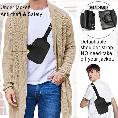 Sling Bag Men Small Crossbody Personal Pocket Anti-Thief Chest Bag Women Sling Backpack Casual Phone Bag for Travel in Saudi Arabia