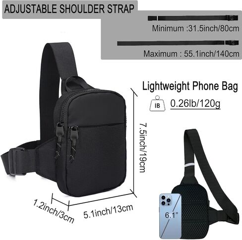 Sling Bag Men Small Crossbody Personal Pocket Anti-Thief Chest Bag Women Sling Backpack Casual Phone Bag for Travel in Saudi Arabia