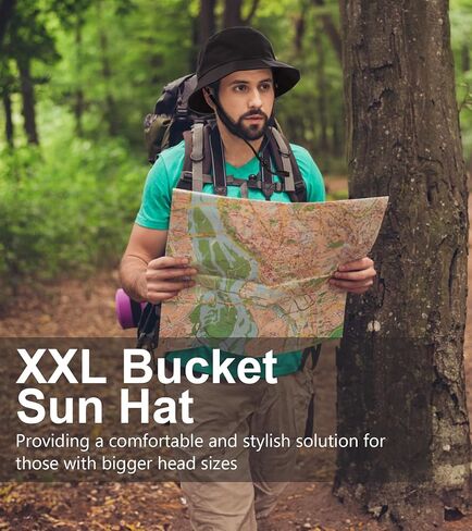 Bucket Hats for Men XXL, Quick Dry Sun Hats for Women, Packable Foldable Summer Outdoor Cap for Fishing, Hiking in Saudi Arabia