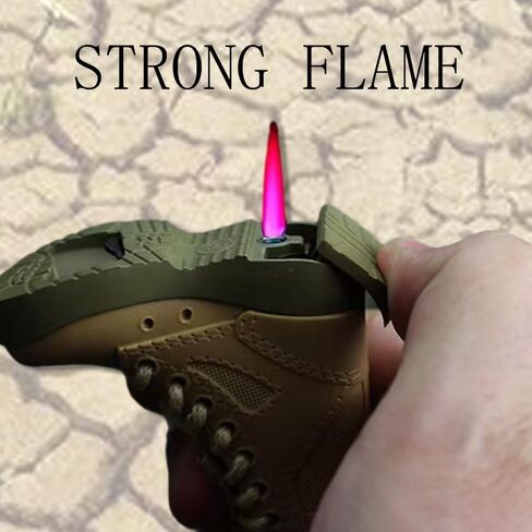 Butane Lighter, Shoe Lighter, Boot Keychain Jet Flame Lighter, Windproof Lighter, Windproof Lighter with Bottle Opener for Camping, Barbecue, Candles, Birthday, Men's Gifts (Odorless). in Saudi Arabia