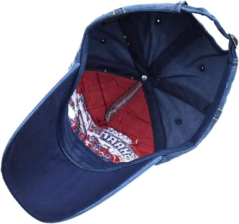 LOCOMO Men Women Shark Distressed Vintage Baseball Cap Fishing Hat Trucker Snapback Bill Brim Sun Cap Dark Gray in Kuwait