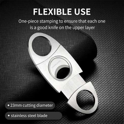 Cigar Lighter and Cutter Ashtray Set, Alloy Windproof 4 Jet Flames Inflatable Lighter Sharp Blade Guillotine Ceramics Ashtray Holder with Gift Box,Without Gas(set1) in Saudi Arabia