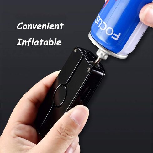 Jet Lighter Torch Lighter, 3 Flame Butane Refillable Cigar Lighter with Visible Gas Tank and Cigar Punch Cigar,Windproof Lighters Cigarette Ignition Without Gas,Adjustable Flame Size(Black） in Saudi Arabia