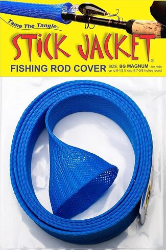 RITE-HITE Orin Briant Stick Jacket أغطية قضبان الصيد - Magnum Spinning؛ لقضبان التصيد والقفز، والمسك، وسمك السلمون المرقط في البحيرة، وسمك السلور والعديد من أنواع المياه المالحة. in Kuwait