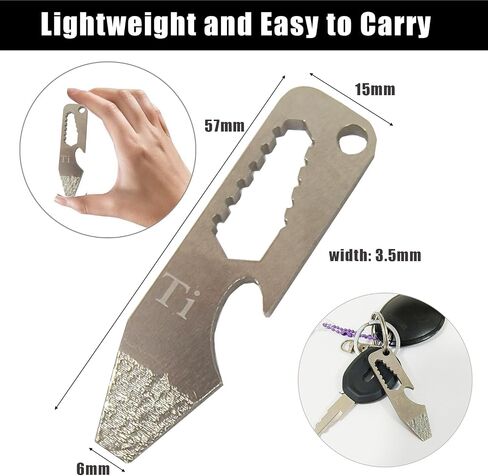 Mini Pry Bar, EDC Multitools Stainless Steel with Bottle Opener, Keychain Pry Bar (Stainless Steel -1 PC) in Saudi Arabia