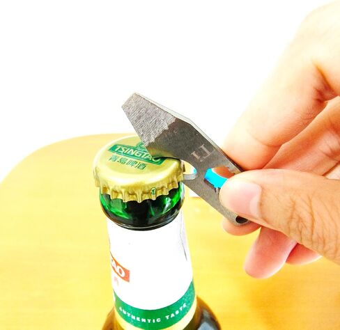 Mini Pry Bar, EDC Multitools Stainless Steel with Bottle Opener, Keychain Pry Bar (Stainless Steel -1 PC) in Saudi Arabia