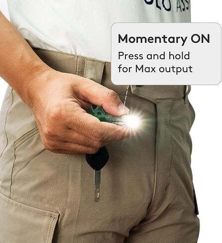 RovyVon Aurora A6 USB-C Keychain Flashlight, Max 650 Lumens Super Bright with Pocket Size, Fluorescent Button EDC Gadget, Magnetic Accessories, Momentary On, Gift for Outdoor Daily Use(365nm/White) in Saudi Arabia