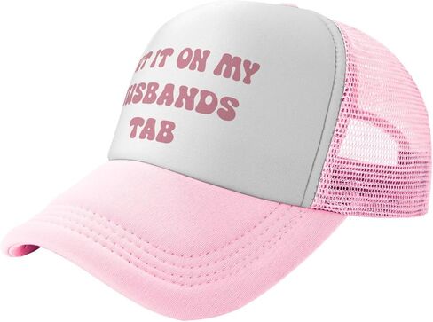 Put It On My Husbands Tab Drinking Trucker Hat/Dirty Trucker Hats/Funny Pink Trucker Hats,Trucker Hat for Women and Men in Saudi Arabia