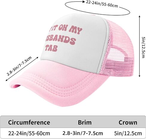 Put It On My Husbands Tab Drinking Trucker Hat/Dirty Trucker Hats/Funny Pink Trucker Hats,Trucker Hat for Women and Men in Saudi Arabia