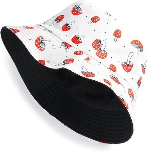 قبعة دلو للجنسين، قبعة شمس للشاطئ، قبعة صيد للرجال والنساء والمراهقين، ملابس مزدوجة الجانب قابلة للعكس in Kuwait