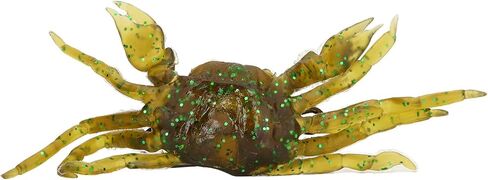 Alomejor Crab Soft Bait, Artificial Crab Lure Lifelike 33.5g 13cm Fishing Tackle 8 Pieces Portable with Hooks for Saltwater (Green Brown) in Saudi Arabia