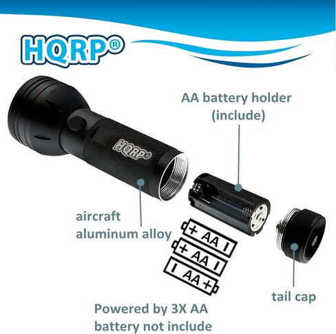 HQRP Portable Pocket Red Light Flashlight 9 LEDs for Watching Iguanas, Snakes, Hamsters, Hedgehogs, Turtles, Reptiles at Night, for Night-time Activities and Night Observation, Red Light Torch in Saudi Arabia