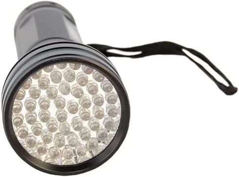 HQRP Portable Pocket Red Light Flashlight 9 LEDs for Watching Iguanas, Snakes, Hamsters, Hedgehogs, Turtles, Reptiles at Night, for Night-time Activities and Night Observation, Red Light Torch in Saudi Arabia
