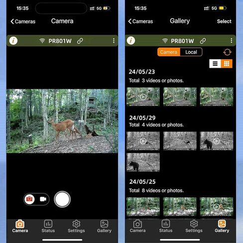 PR4000 Trail Camera WiFi 60MP 4K Game Camera for Wildlife Deer Scouting Hunting or Property Security, Camo - No Glow Night Vision Motion Activated Waterproof in Saudi Arabia