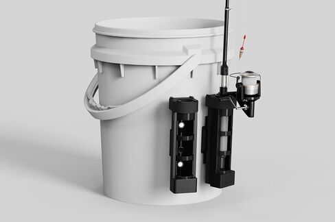 Detachable Fishing Rod Holders with 3M VHB Mounting Tape and Screws, Wall Mounted Rod Holder, Portable Fishing Pole Holders for Cooler, Bucket, Boats, Kayak, Garage, Trailer in Saudi Arabia