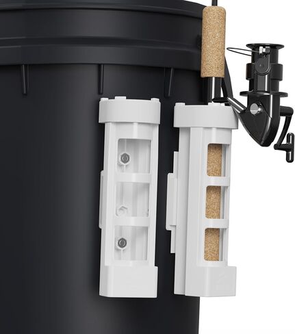 Detachable Fishing Rod Holders with 3M VHB Mounting Tape and Screws, Wall Mounted Rod Holder, Portable Fishing Pole Holders for Cooler, Bucket, Boats, Kayak, Garage, Trailer in Saudi Arabia