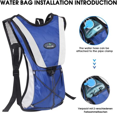 Outdoor Sports Hydration Backpack with Large Water Bladder(2L) and Multiple Pockets for Hiking, Cycling, Running in Saudi Arabia