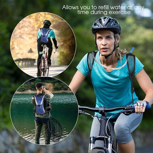 Outdoor Sports Hydration Backpack with Large Water Bladder(2L) and Multiple Pockets for Hiking, Cycling, Running in Saudi Arabia