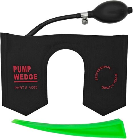 An U-shaped Air Wedge Bag& A Pry tool, Dlincat Commercial Grade Air Wedge Pump Bag Tool,Professional Leveling Kit & Alignment Tool, Inflatable Lifting Shim Bag Tool in Emergency works… in Saudi Arabia