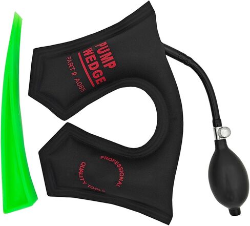 An U-shaped Air Wedge Bag& A Pry tool, Dlincat Commercial Grade Air Wedge Pump Bag Tool,Professional Leveling Kit & Alignment Tool, Inflatable Lifting Shim Bag Tool in Emergency works… in Saudi Arabia