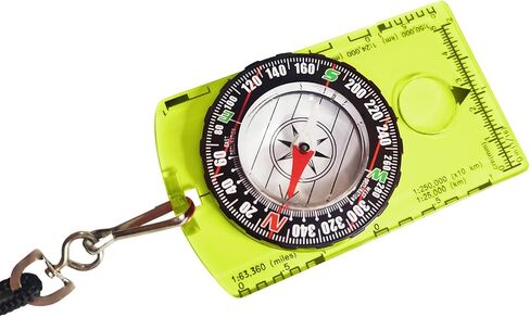 1pc Menjo Outdoors Starter Compass ideal for Boy Scouts, Girl Guides, Cubs, Brownies, or Wilderness Enthusiasts. Great for Camping, Hiking, Backpacking, Mountaineering, and Exploration in Saudi Arabia